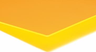 Støpt akrylplate med lysende kant, fluorescerende gul